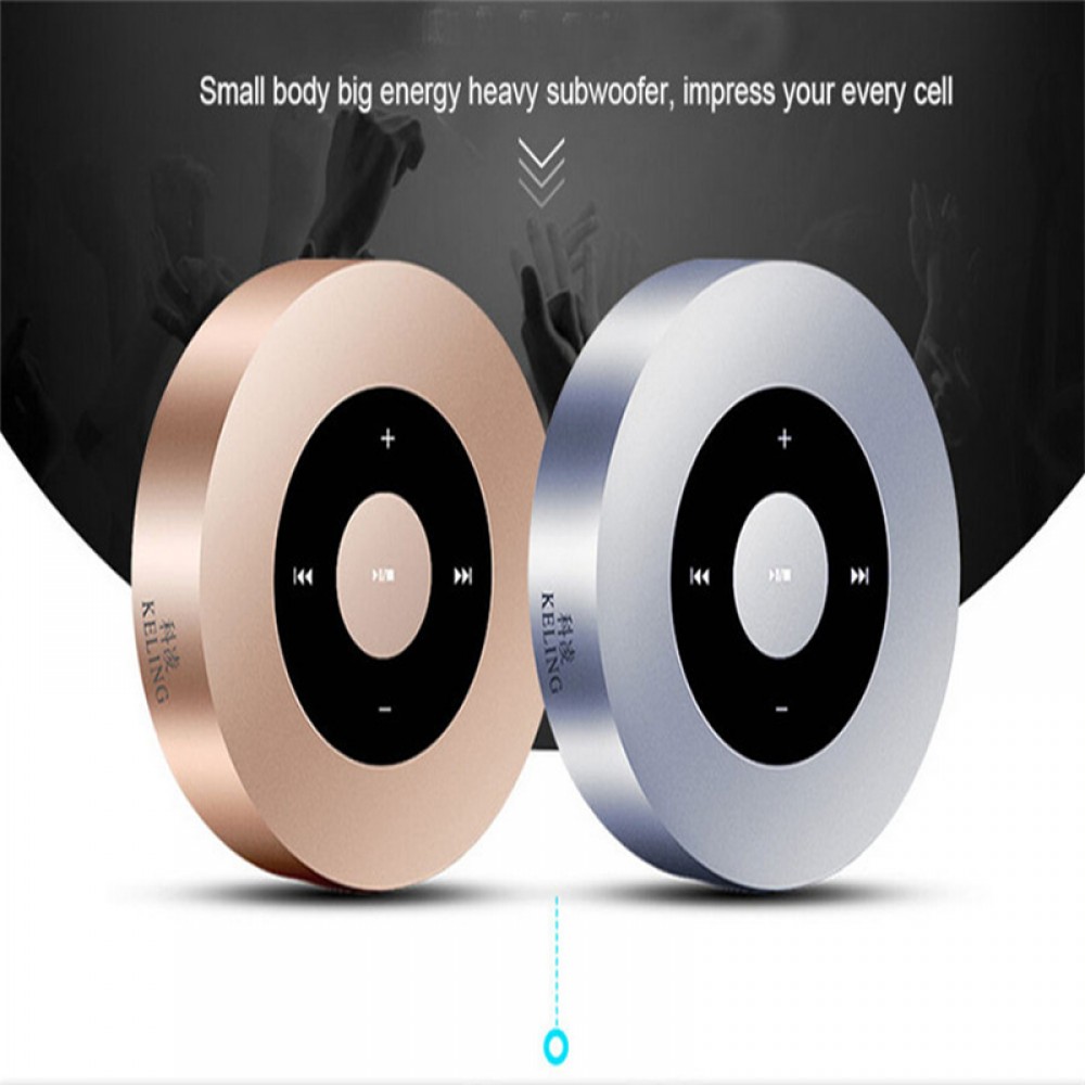 Keling A8 Silver Portable Mini Wireless Bluetooth Speaker Outdoor Audio TF Card Mobile Phone Hands-free Call Subwoofer