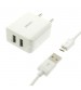 LDNIO 2.1A Dual USB Fast Charger Data Cable Android