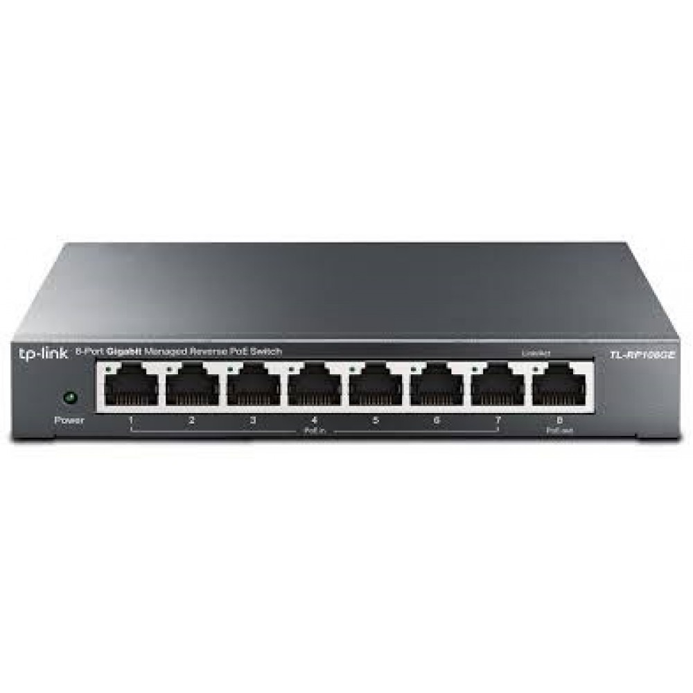 TP-Link TL-RP108GE Reverse Gigabit PoE Switch, 8 ports